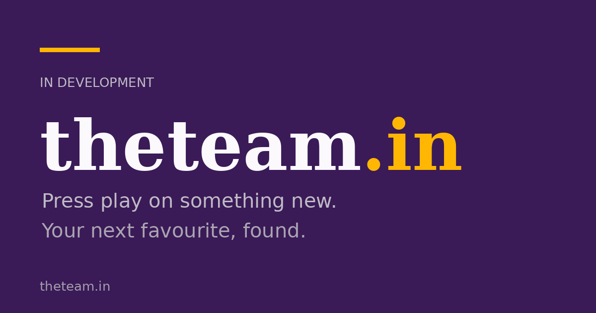 Link preview image for theteam.in